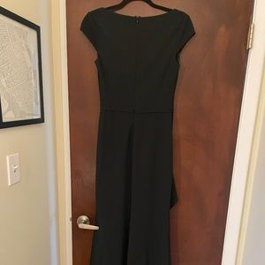Floor length black dress